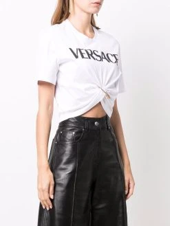 Versace t-shirt à logo imprimé