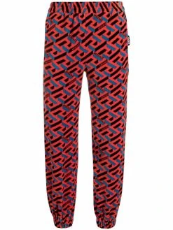Versace pantalon de jogging à imprimé La Greca