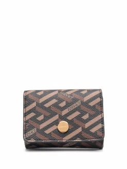 Versace portefeuille à imprimé La Greca