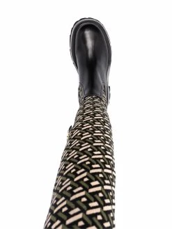 Versace bottines à semelle crantée