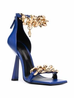 Versace sandales Medusa à détail de chaîne