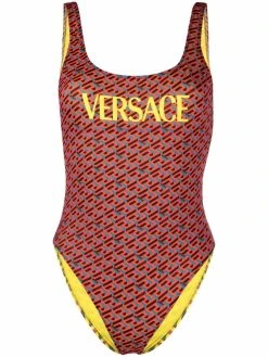 Versace maillot de bain à imprimé géométrique