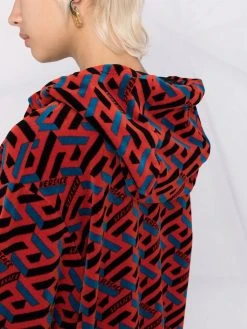 Versace hoodie à imprimé La Greca