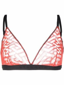 Versace brassière Greca Signature en tulle