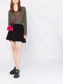 Versace pull imprimé La Greca à col v