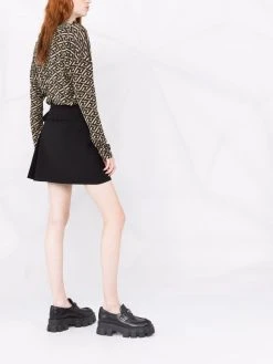 Versace pull imprimé La Greca à col v