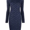 Versace robe en maille à motif monogrammé