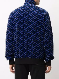 Versace veste zippée à imprimé graphique