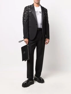 Versace blazer droit à ornements