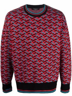 Versace pull La Greca à motif géométrique