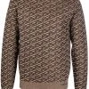 Versace pull Greca à logo imprimé
