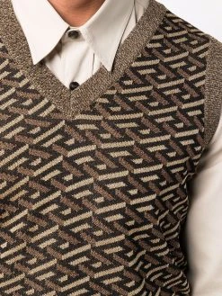 Versace débardeur en maille à motif La Greca