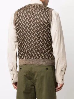 Versace débardeur en maille à motif La Greca