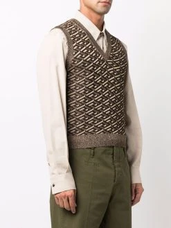 Versace débardeur en maille à motif La Greca