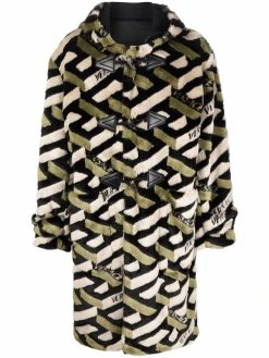 Versace manteau à imprimé monogrammé
