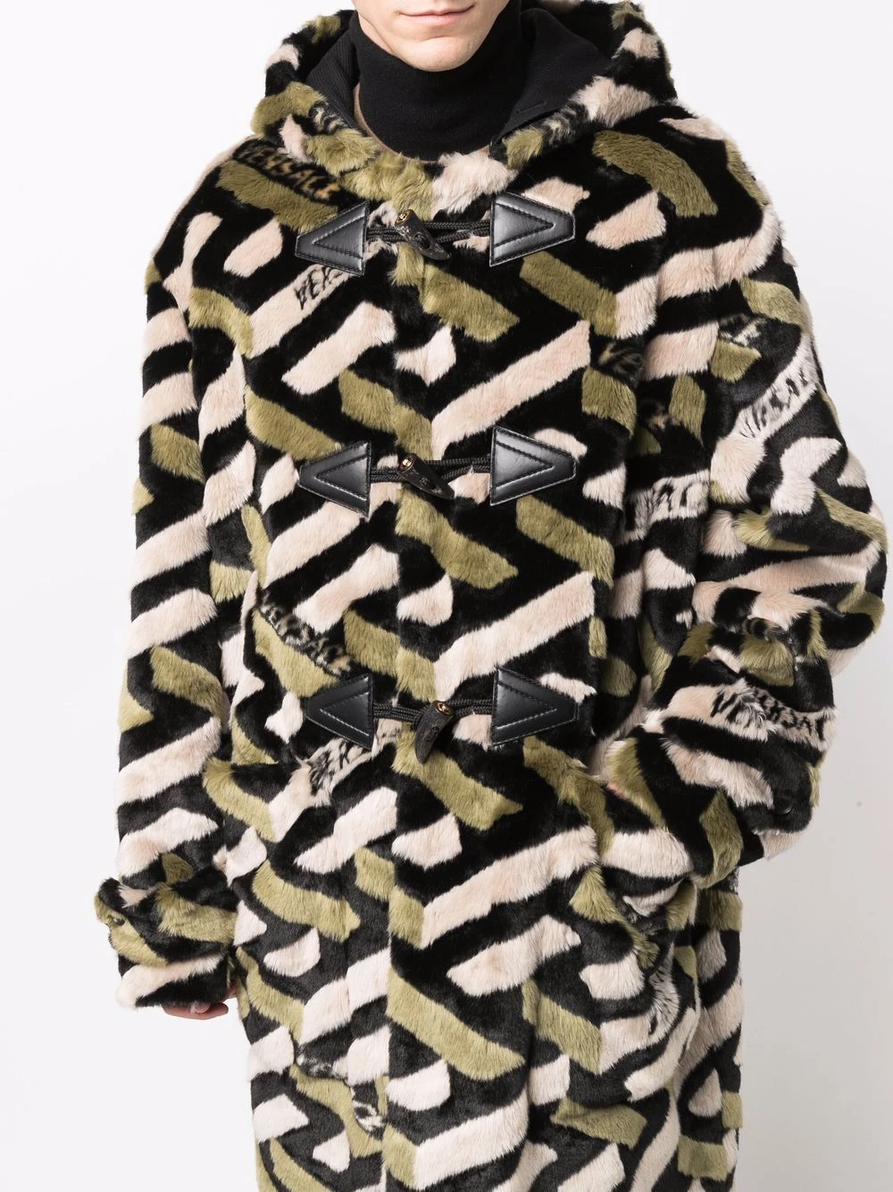 Versace Manteau à imprimé monogrammé Promos pardessus homme 7 Versace manteau à imprimé monogrammé