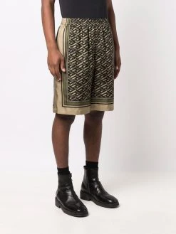 Réduction Versace Short en soie à imprimé Greca bermudas homme 9 Versace short en soie à imprimé Greca