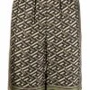 Versace short en soie à imprimé Greca