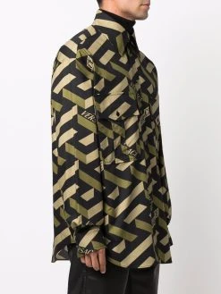 Prix Acceptable Versace Chemise La Greca imprimée chemises homme 9 Versace chemise La Greca imprimée