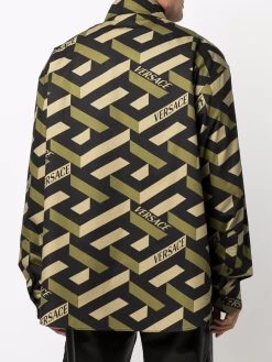 Prix Acceptable Versace Chemise La Greca imprimée chemises homme 10 Versace chemise La Greca imprimée