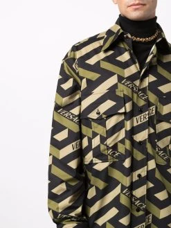Prix Acceptable Versace Chemise La Greca imprimée chemises homme 11 Versace chemise La Greca imprimée