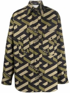 Versace chemise La Greca imprimée