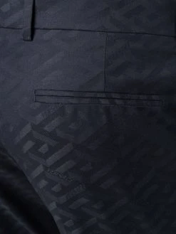 Versace pantalon de costume à motif monogrammé