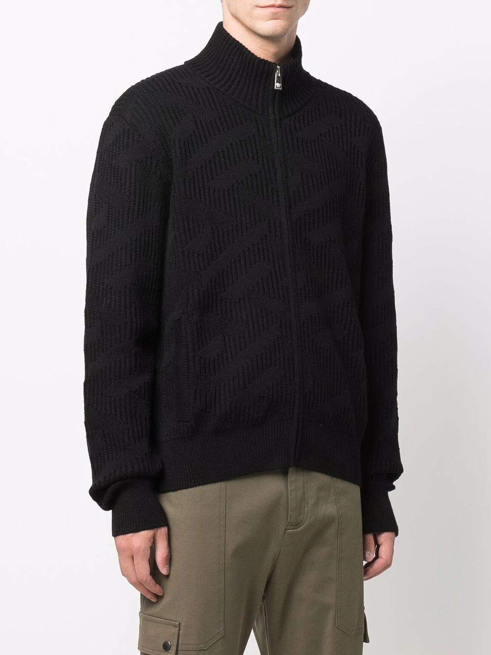 Versace Cardigan en maille nervurée Prix Distinctifs cardigans homme 5 Versace cardigan en maille nervurée