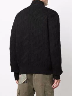 Versace Cardigan en maille nervurée Prix Distinctifs cardigans homme 10 Versace cardigan en maille nervurée