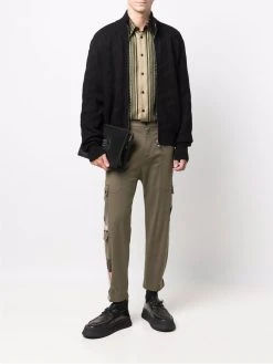 Versace cardigan en maille nervurée