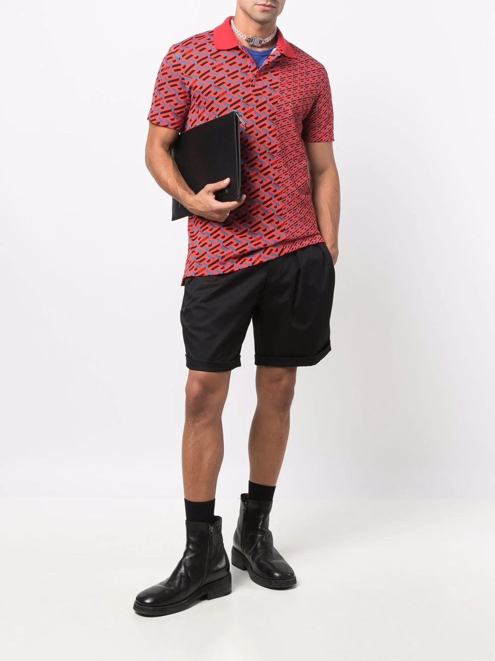 Versace Polo La Greca Bonne Qualité polos homme 4 Versace polo La Greca