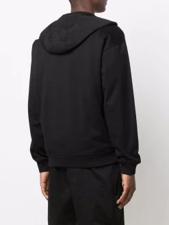 Versace hoodie zippé à logo imprimé