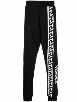 Versace pantalon de jogging à imprimé Greca