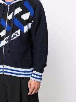 Versace hoodie La Greca zippé