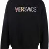 Versace sweat en coton à logo brodé