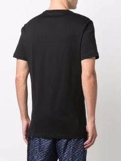 Versace t-shirt en coton à logo brodé