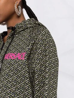 Versace hoodie à imprimé La Greca