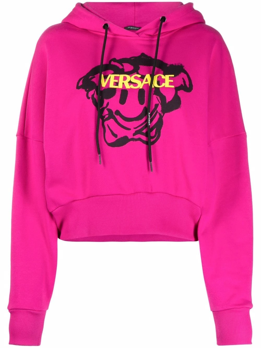 Prix Refroidis Versace Hoodie crop Medusa Smile hoodies femme 3 Versace hoodie crop Medusa Smile