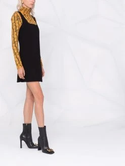 Versace robe courte à design sans manches