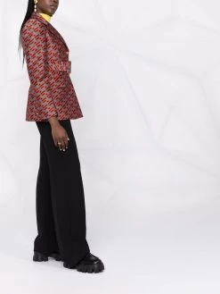 Versace blazer à motif monogrammé en jacquard