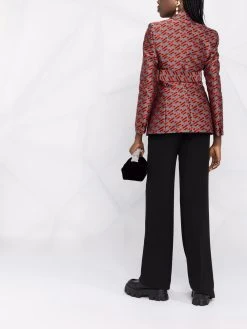Versace blazer à motif monogrammé en jacquard
