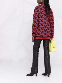 Versace Cardigan à logo intarsia Se Vend Bas Prix cardigans femme 11 Versace cardigan à logo intarsia