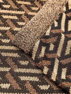 Versace pantalon en maille intarsia