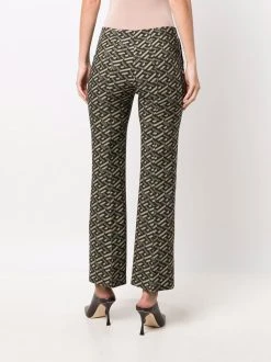 Versace pantalon court à logo Greca imprimé