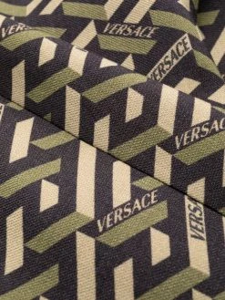 Versace pantalon court à logo Greca imprimé