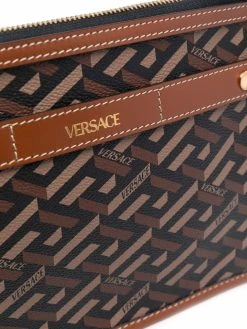 Versace sac à bandoulière à imprimé monogrammé