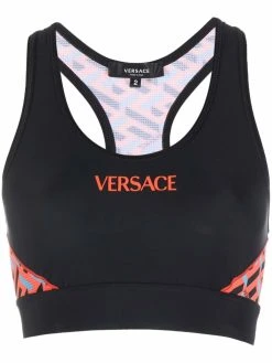 Versace brassière de sport à logo imprimé