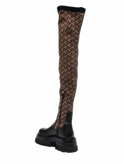 Versace bottes à imprimé Greca