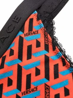 Versace string imprimé La Greca