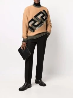 Versace pull à logo imprimé